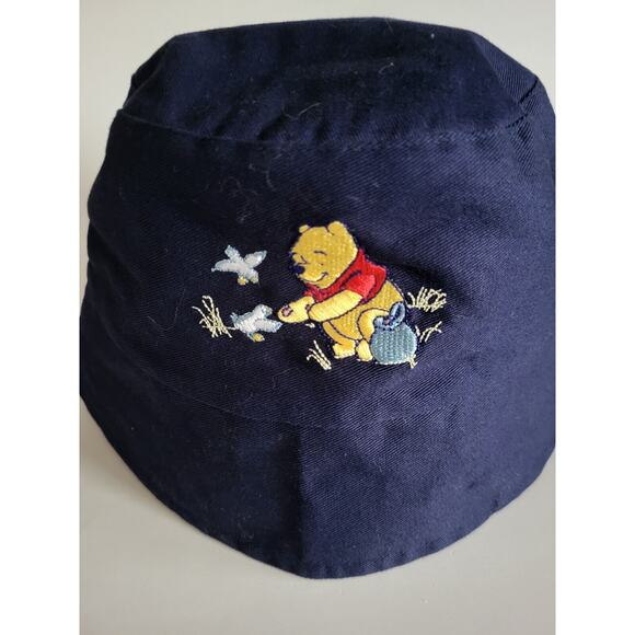 Disney Store Winnie the Pooh Blue Cotton Bucket Hat Adult Medium - Picture 1 of 6